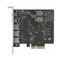 DeLOCK PCI Express x4 Card to 2 x USB Type-C + 3 x USB Type-A - SuperSpeed USB 10 Gbps (USB 3.2 Gen 2), SATA 15-pin, Internal, for Windows/Linux