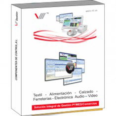 V3+ Software de Gestión Empresarial TPV para Comercios 10 Usuarios - Licencia Perpetua con 1 Año Mantenimiento, Homologado AEAT, Verifactu, Control de Almacén, Ventas y Contabilidad