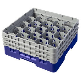 CAMBRO Cesta de lavado 20 comp. 3 alturas Azul marino