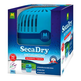 Massó Secadry antihumedad recipiente + tableta 450 g Lavanda neutraliza malos olores absorción 1000 ml / 35 m²