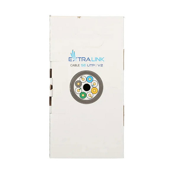 Extralink Cable de red CAT5E UTP V2 Interior 305m Gris