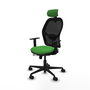 PIQUERAS Y CRESPO Silla de oficina Jorquera Verde con mecanismo Sincro/Traslack