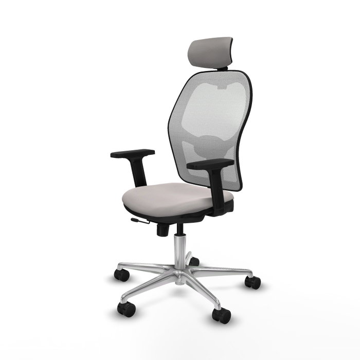 PIQUERAS Y CRESPO Silla de oficina Jorquera Blanca con Mecanismo Sincro/Traslack
