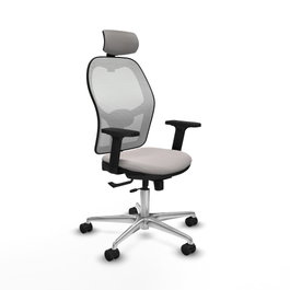 PIQUERAS Y CRESPO Silla de oficina Jorquera Blanca con Mecanismo Sincro/Traslack