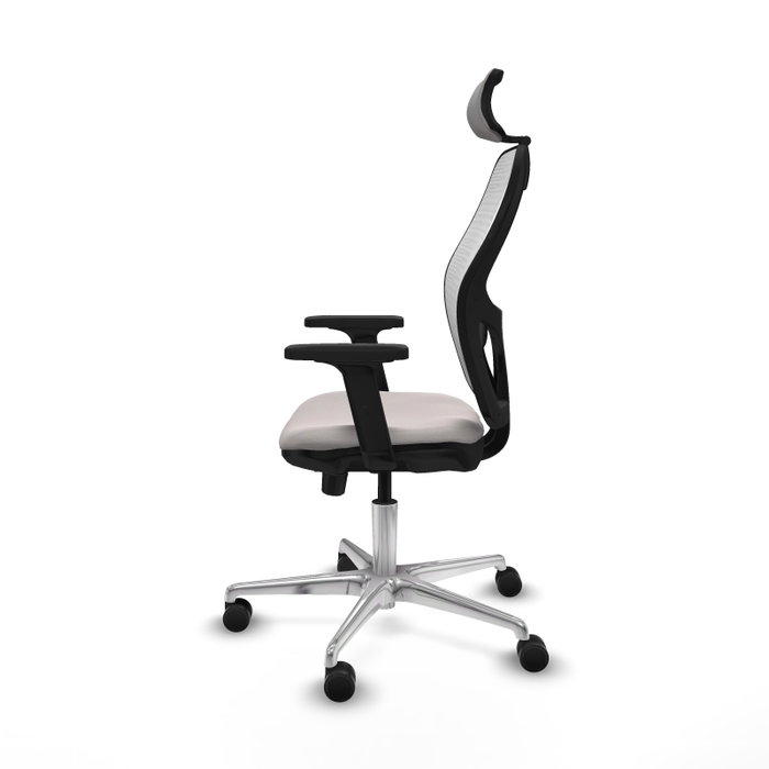 PIQUERAS Y CRESPO Silla de oficina Jorquera Blanca con Mecanismo Sincro/Traslack
