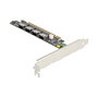 DeLOCK Adaptador PCI Express x16 a 4 x SFF-8654 4i NVMe Interno - Tarjeta de Expansión con Bifurcación PCIe 5.0 para Windows y Linux, Color Blanco