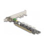 DeLOCK Tarjeta PCI Express x16 a 4 x NVMe interno SFF-8654 4i