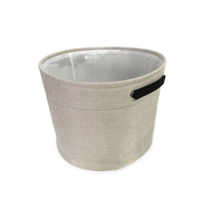 Inde Cesta de Almacenaje Redonda para Organización, 51 cm Largo x 42.9 cm Ancho x 8 cm Alto (12 Unidades)