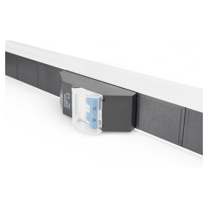 Digitus Regleta de Conexión de 18 Enchufes con Protección contra Sobretensiones de Aluminio