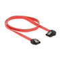 DeLOCK Cable SATA 6 Gb/s 50 cm recto/ángulo izquierda rojo