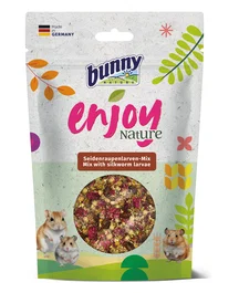 Bunny Nature Snacks Enjoy Nature Mix con Larvas Gusano Seda 7x40 g