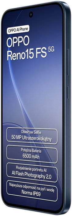 Oppo Reno 15 FS 5G 8/512GB Granatowy Oppo Reno 15 FS 5G 8/512GB Granatowy