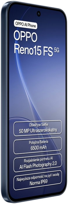 Oppo Reno 15 FS 5G 8/512GB Granatowy Oppo Reno 15 FS 5G 8/512GB Granatowy