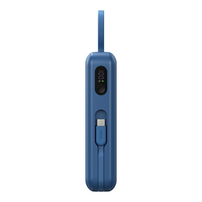 Belkin Power Bank 20.000 mAh con cable USB-C integrado, 45W, Azul Belkin Power Bank 20.000 mAh con cable USB-C integrado, 45W, Azul