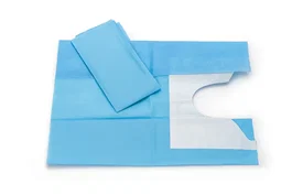 Covetrus Paño estéril azul 88x75 cm fenestrado 27x13 cm oval para procedimientos quirúrgicos veterinarios