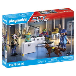 PLAYMOBIL 71876 Robo de Diamantes - Juego de ladrones y policía para niños +4 años (Multilenguaje)
