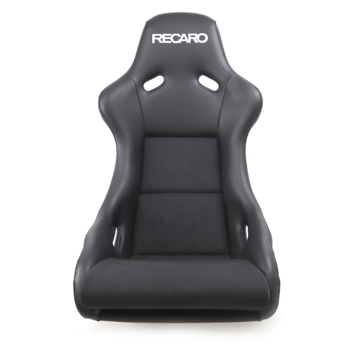 Recaro Pole Position ABE Asiento Bucket TÜV - Piel Sintética Negro Dinámica, para Piloto y Copiloto, RC070770885