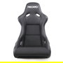 Recaro Pole Position ABE Asiento Bucket TÜV - Piel Sintética Negro Dinámica, para Piloto y Copiloto, RC070770885