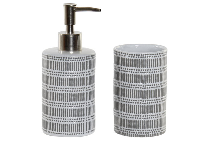 DKD Home Decor Vasos de Gres Surtidos 300 ml DKD Home Decor Vasos de Gres Surtidos 300 ml