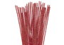 Innspiro Limpiapipas de chenilla metálica roja 6mm x 30cm (25 unidades)