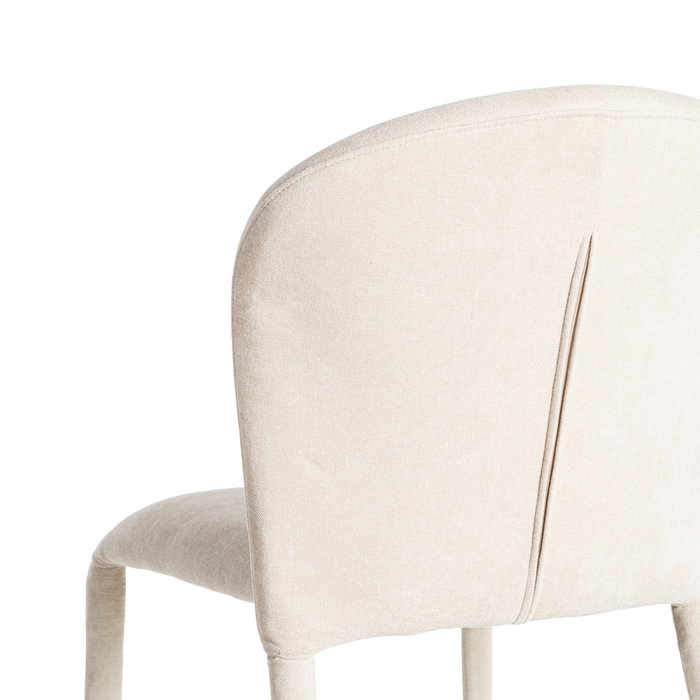 Silla Apilable Crema Tejido Salón 50 X 61 X 82 cm (Set de 4)