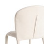 Silla Apilable Crema Tejido Salón 50 X 61 X 82 cm (Set de 4)