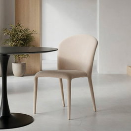 Silla Apilable Crema Tejido Salón 50 X 61 X 82 cm (Set de 4)