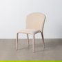 Silla Apilable Crema Tejido Salón 50 X 61 X 82 cm (Set de 4)