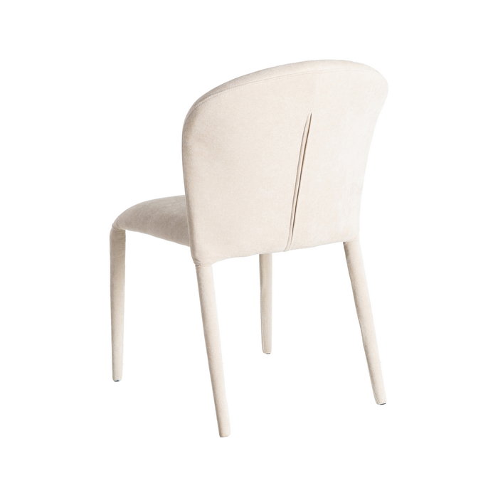 Silla Apilable Crema Tejido Salón 50 X 61 X 82 cm (Set de 4)