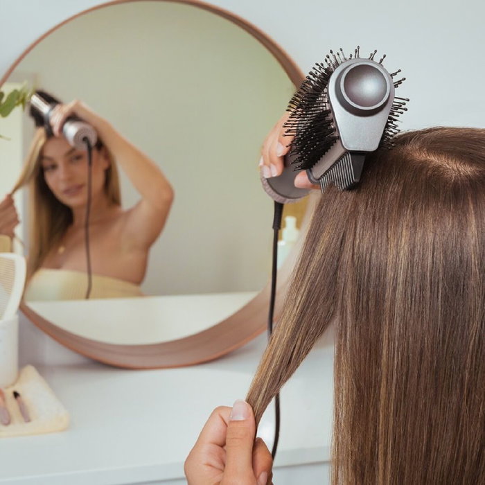 Cepillo Alisador Cerámico Cecotec CeramicCare Unique Triangle Negro Plástico