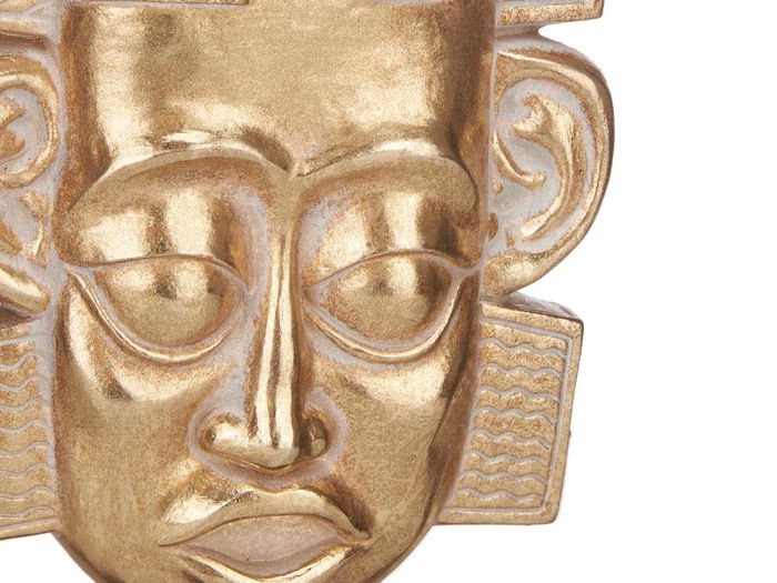 Giftdecor Cabeza Indio Con Base Oro 17.5 cm x 36 cm x 10.5 cm (Set de 4)