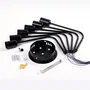 SKD Lámpara de Techo Modelo Adrian, SKU-P8002-BK en Negro, Diseño Moderno Chic, para Iluminación LED Interior