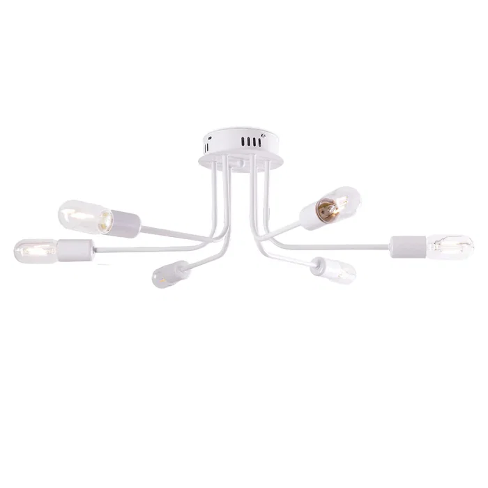 SKD Lámpara de Techo Modelo Adrian, SKU-P8002-BK en Negro, Diseño Moderno Chic, para Iluminación LED Interior SKD Lámpara de Techo Modelo Adrian, SKU-P8002-BK en Negro, Diseño Moderno Chic, para Iluminación LED Interior