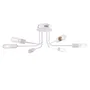 SKD Lámpara de Techo Modelo Adrian, SKU-P8002-BK en Negro, Diseño Moderno Chic, para Iluminación LED Interior