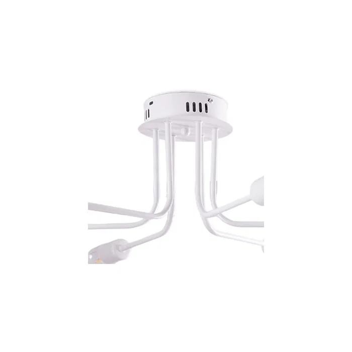 SKD Lámpara de Techo Modelo Adrian, SKU-P8002-BK en Negro, Diseño Moderno Chic, para Iluminación LED Interior SKD Lámpara de Techo Modelo Adrian, SKU-P8002-BK en Negro, Diseño Moderno Chic, para Iluminación LED Interior