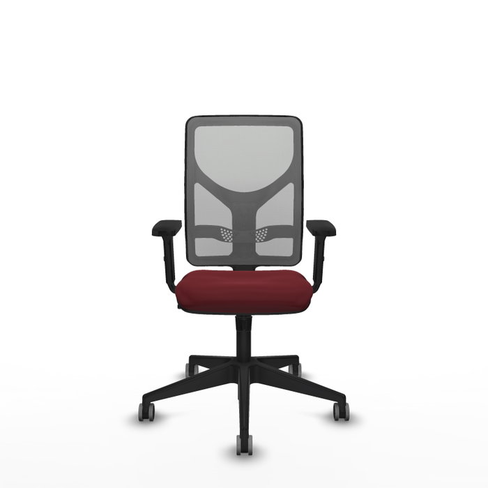 PIQUERAS Y CRESPO Silla de oficina Motilla Granate y Gris PIQUERAS Y CRESPO Silla de oficina Motilla Granate y Gris