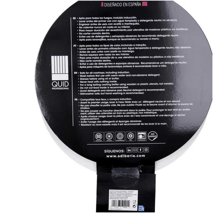 Sartén Aluminio Inducción Gastrum Quid Professional 32 cm (6 Unidades)