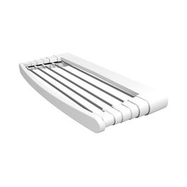 Gimi Tendedero Telepack 100, Tendido 7 m, Blanco, Resina y Aluminio, Multifuncional