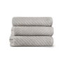 Mijölnir Chevron Gris Claro Toalla de Baño 100% Algodón 33 x 33 cm
