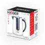Haeger EK-22B.018A Hervidor Eléctrico 1,7 L 2200 W Azul y Blanco