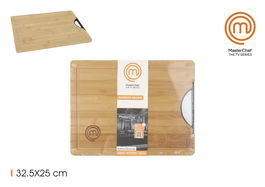Masterchef Tabla Cortar Bambú con Asas 32.5 x 25 cm (6 Unidades)
