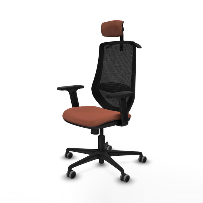 PIQUERAS Y CRESPO Silla de oficina Mardos con mecanismo Sincro, Marrón y Negro PIQUERAS Y CRESPO Silla de oficina Mardos con mecanismo Sincro, Marrón y Negro