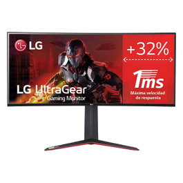 LG 34GN850P-B Monitor Gaming Curvo 34" UWQHD (3440x1440) Nano IPS 160Hz 1ms G-Sync FreeSync Premium