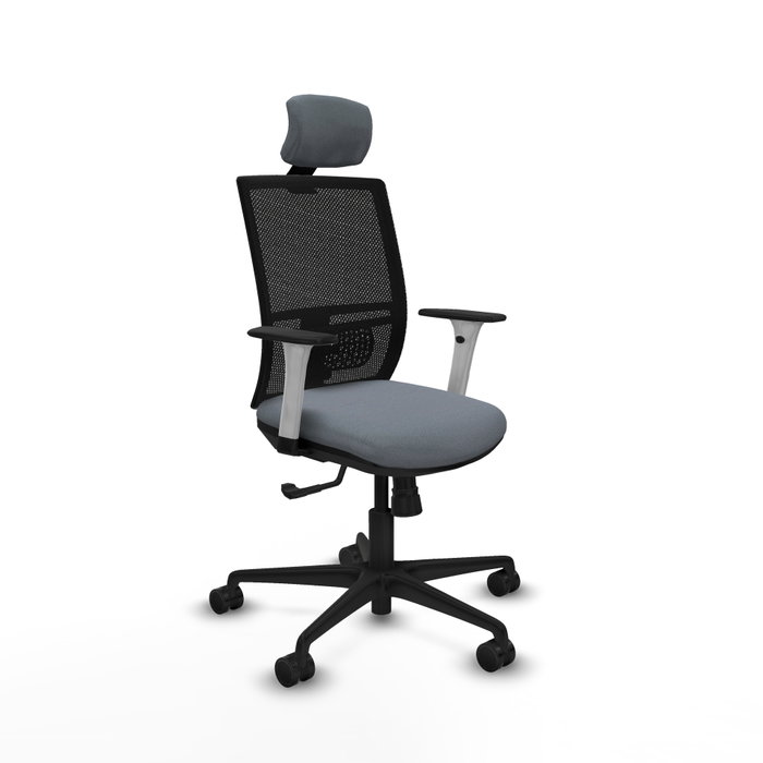 PIQUERAS Y CRESPO Silla de oficina Yunquera con mecanismo Sincro, Gris y Negro PIQUERAS Y CRESPO Silla de oficina Yunquera con mecanismo Sincro, Gris y Negro