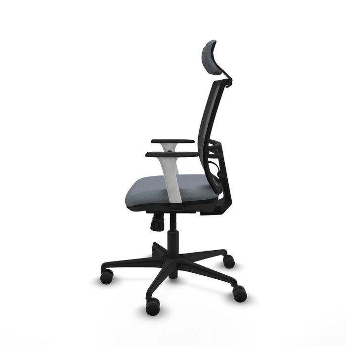 PIQUERAS Y CRESPO Silla de oficina Yunquera con mecanismo Sincro, Gris y Negro PIQUERAS Y CRESPO Silla de oficina Yunquera con mecanismo Sincro, Gris y Negro
