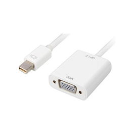 Sharkoon Adaptador Mini DisplayPort a VGA 0.15m Blanco