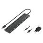 Conceptronic HUBBIES08BP Hub USB 2.0 de 7 puertos con adaptador de corriente