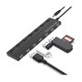 Conceptronic HUBBIES08BP Hub USB 2.0 de 7 puertos con adaptador de corriente