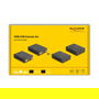 DeLOCK 65957 KVM Extender Set con Cable Cat.6/6a, HDMI, 4K 60Hz, Hasta 70m, Transmisor y Receptor