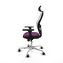 PIQUERAS Y CRESPO Silla de oficina Jorquera con mecanismo Sincro, Morado y Blanco